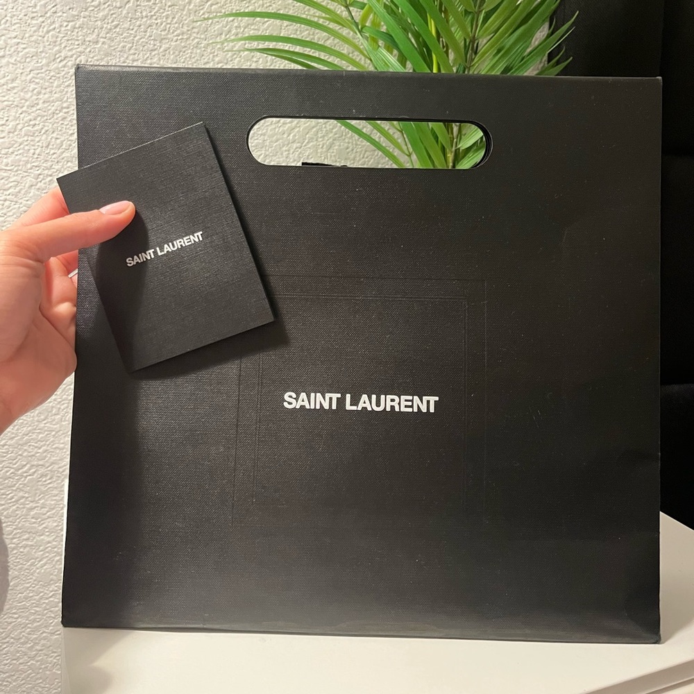 YSL YVES SAINT LAURENT SHOPPING BAG & RECEIPT CARD